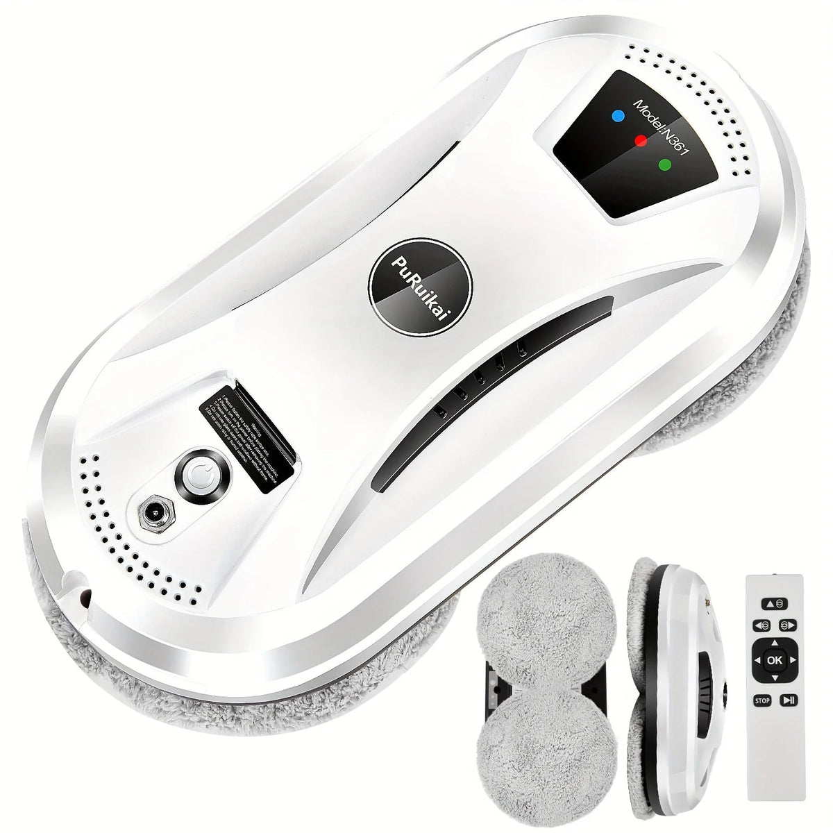 Window Cleaning Robot Automatic Suction Microfiber Pads