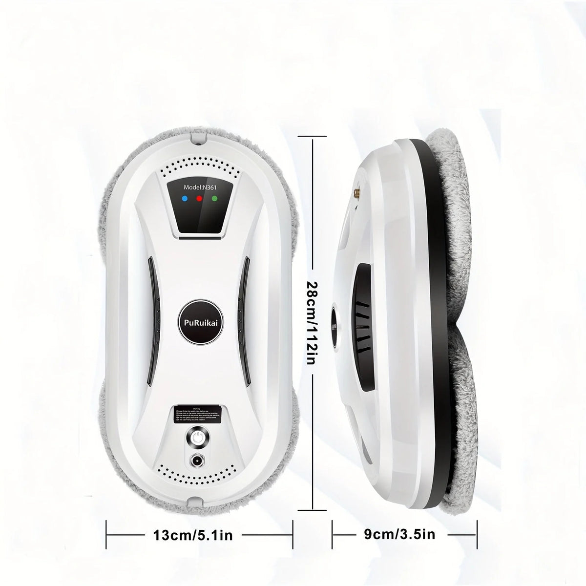 Window Cleaning Robot Automatic Suction Microfiber Pads