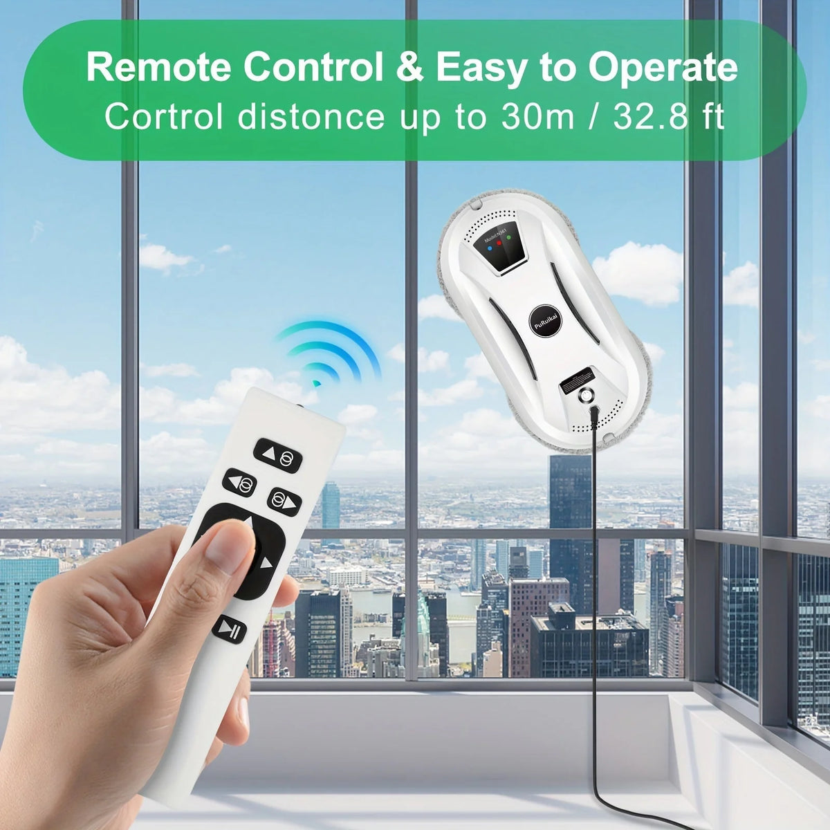 Window Cleaning Robot Automatic Suction Microfiber Pads