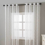 Window Curtain Sheer Lace Voile Eyelet Hanging