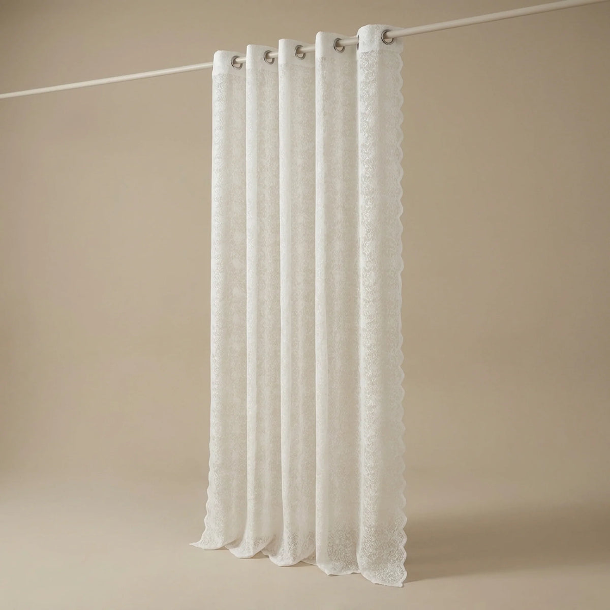 Window Curtain Sheer Lace Voile Eyelet Hanging