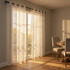 Window Curtain Sheer Lace Voile Eyelet Hanging