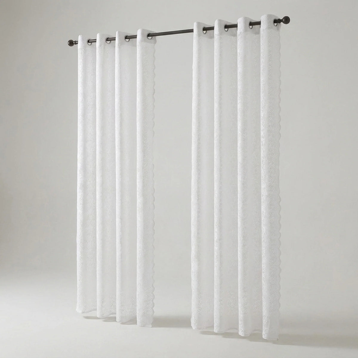 Window Curtain Sheer Lace Voile Eyelet Hanging