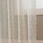 Window Curtain Sheer Lace Voile Eyelet Hanging