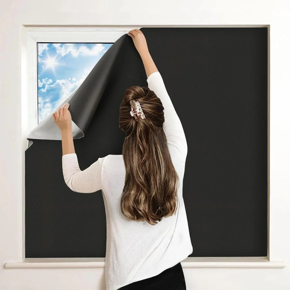 Window Film Blackout Static Cling Reusable