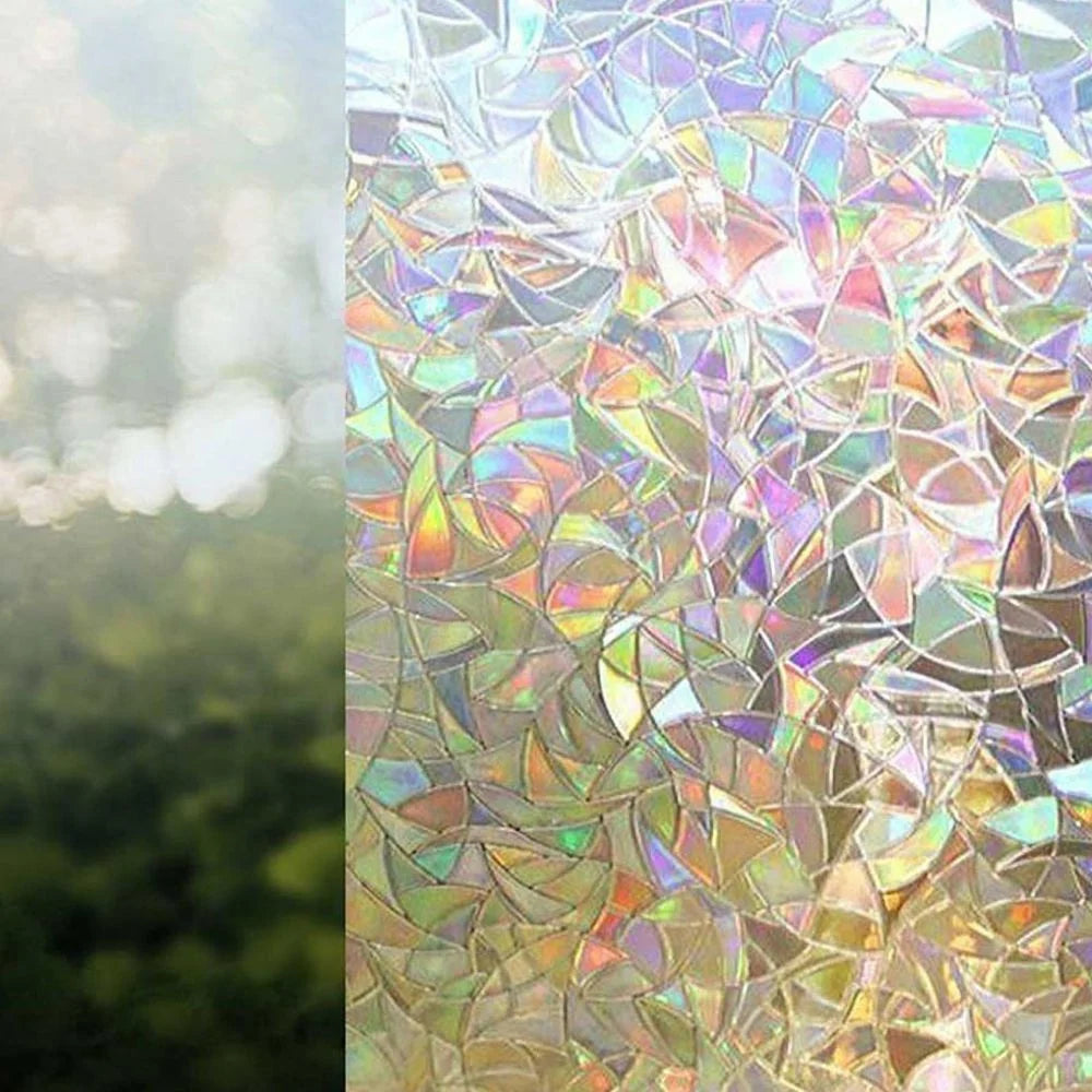 Window Film Frosted Prismatic Static-Cling 96% UV Blocking