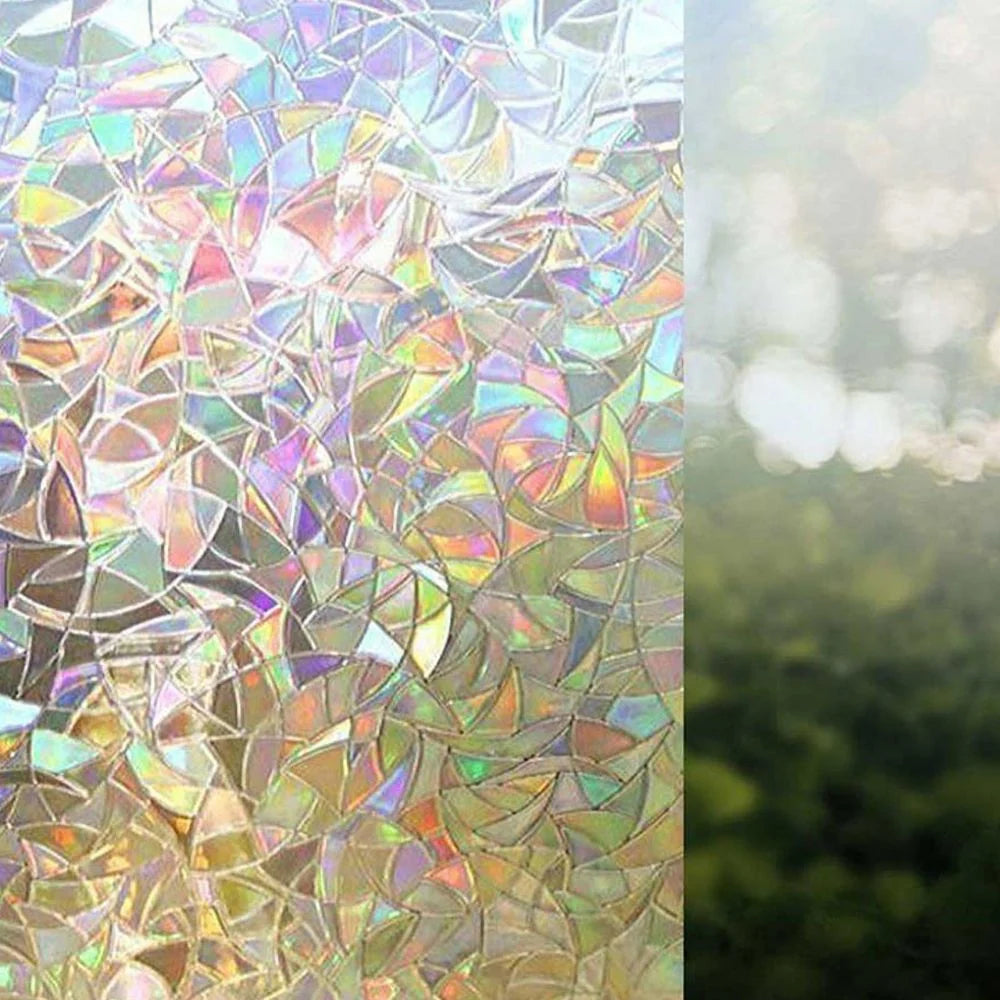 Window Film Frosted Prismatic Static-Cling 96% UV Blocking