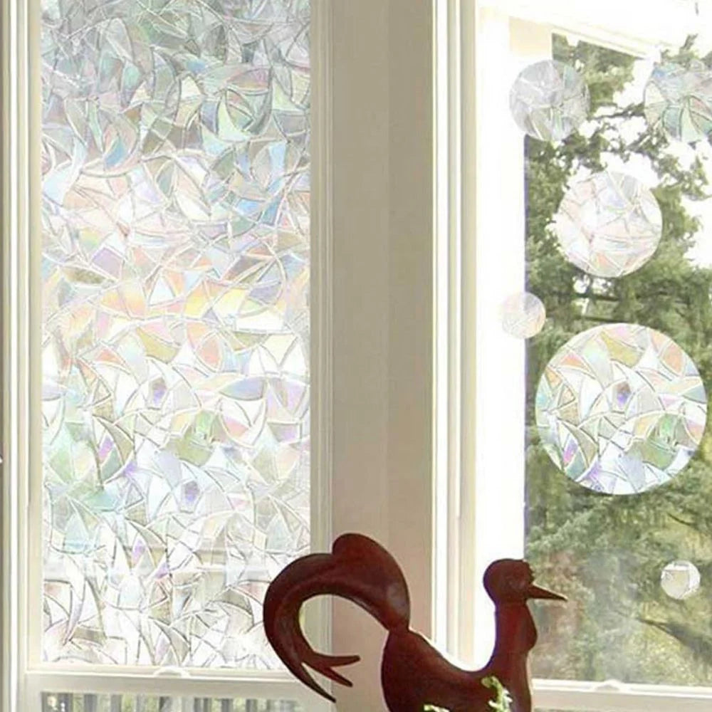 Window Film Frosted Prismatic Static-Cling 96% UV Blocking