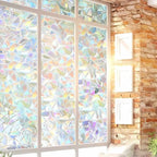 Window Film Frosted Prismatic Static-Cling 96% UV Blocking