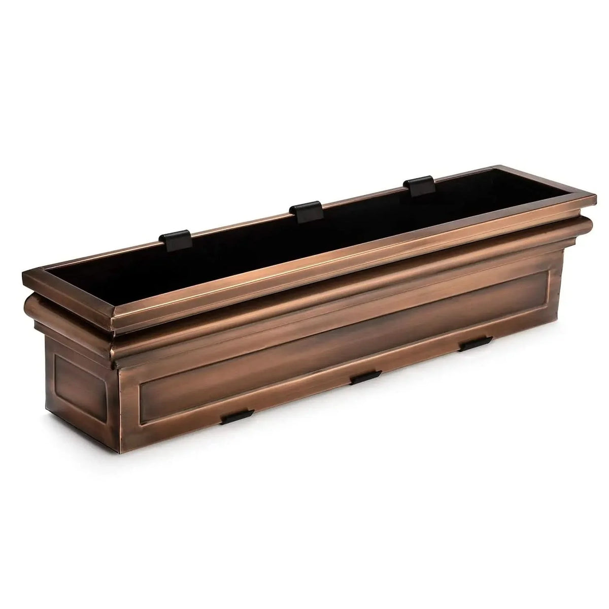 Window Flower Box Flat-Back Reinforced Metal & Stainless Steel Brackets