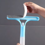 Window & Mirror Cleaner 3-in-1 Scraper & Squeegee Removable Microfiber