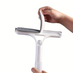 Window & Mirror Cleaner 3-in-1 Scraper & Squeegee Removable Microfiber