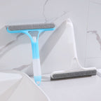 Window & Mirror Cleaner 3-in-1 Scraper & Squeegee Removable Microfiber