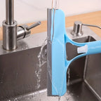 Window & Mirror Cleaner 3-in-1 Scraper & Squeegee Removable Microfiber