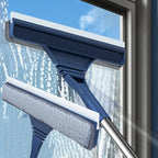 Window & Screen Squeegee Microfibre & Silicone Telescopic Handle