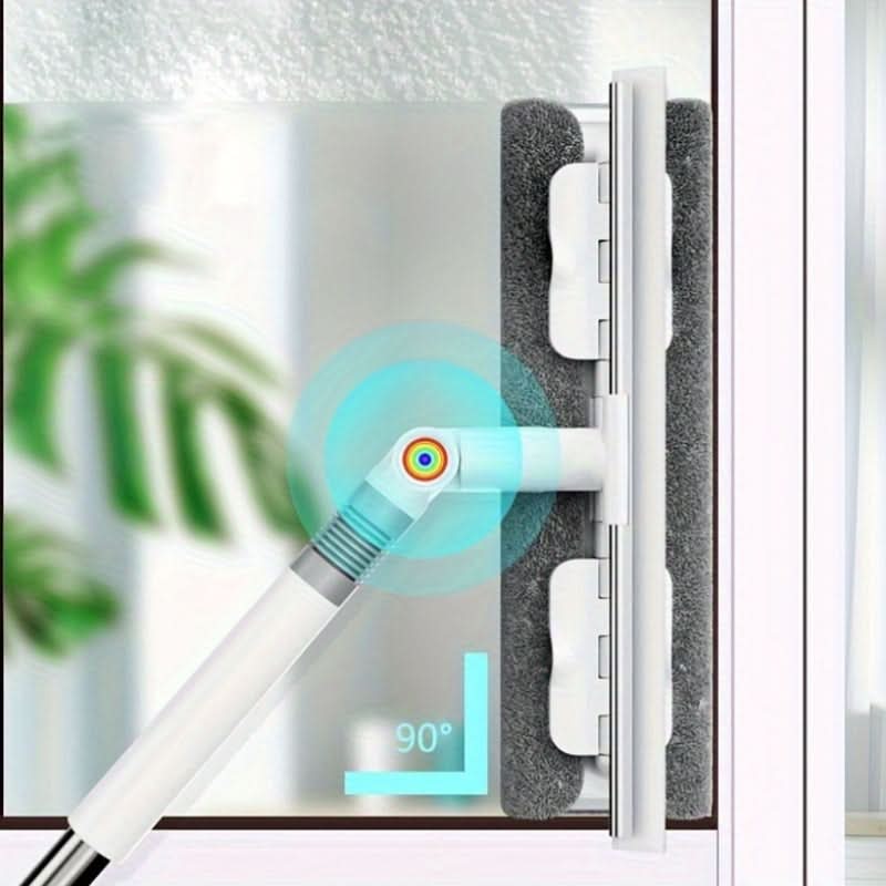 Window Squeegee 360° Rotatable Head Telescopic Handle