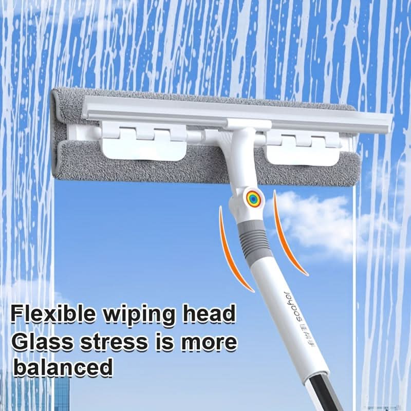 Window Squeegee 360° Rotatable Head Telescopic Handle
