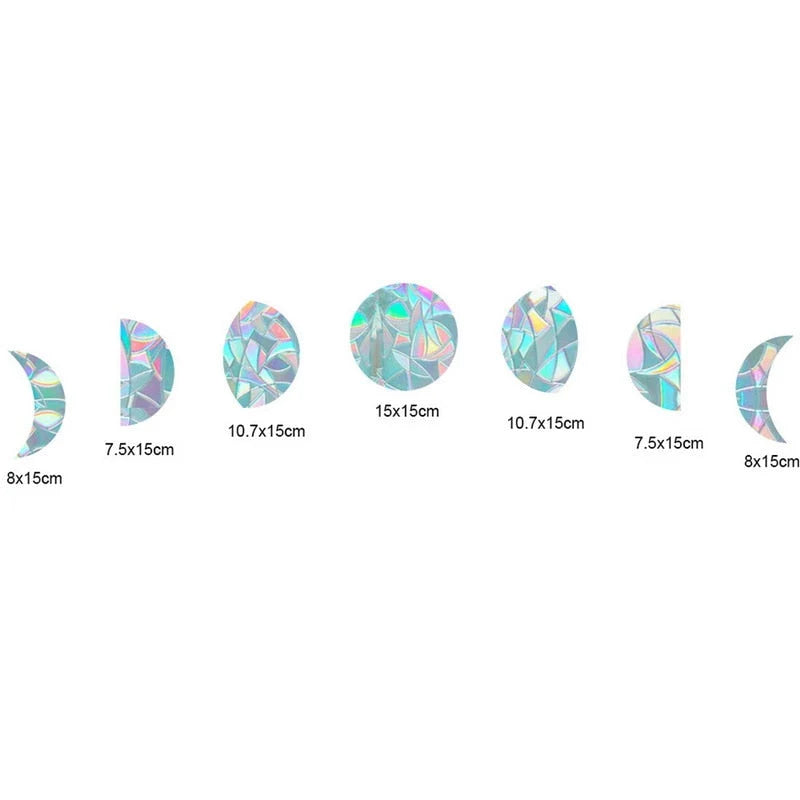 Window Sun Catchers Static Cling Rainbow Cuttable & Reusable