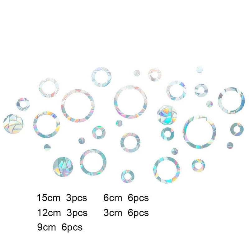 Window Sun Catchers Static Cling Rainbow Cuttable & Reusable