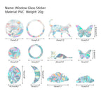 Window Sun Catchers Static Cling Rainbow Cuttable & Reusable