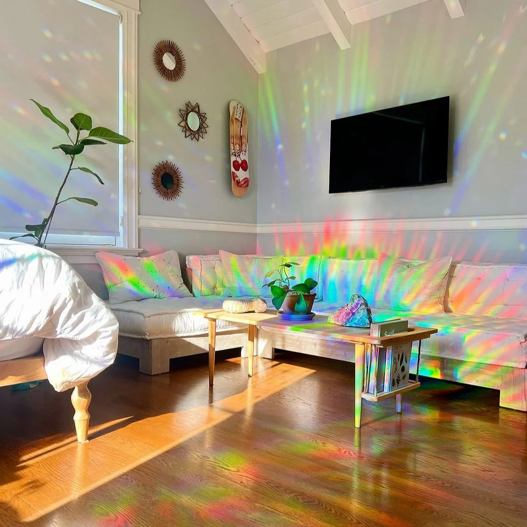 Window Sun Catchers Static Cling Rainbow Cuttable & Reusable