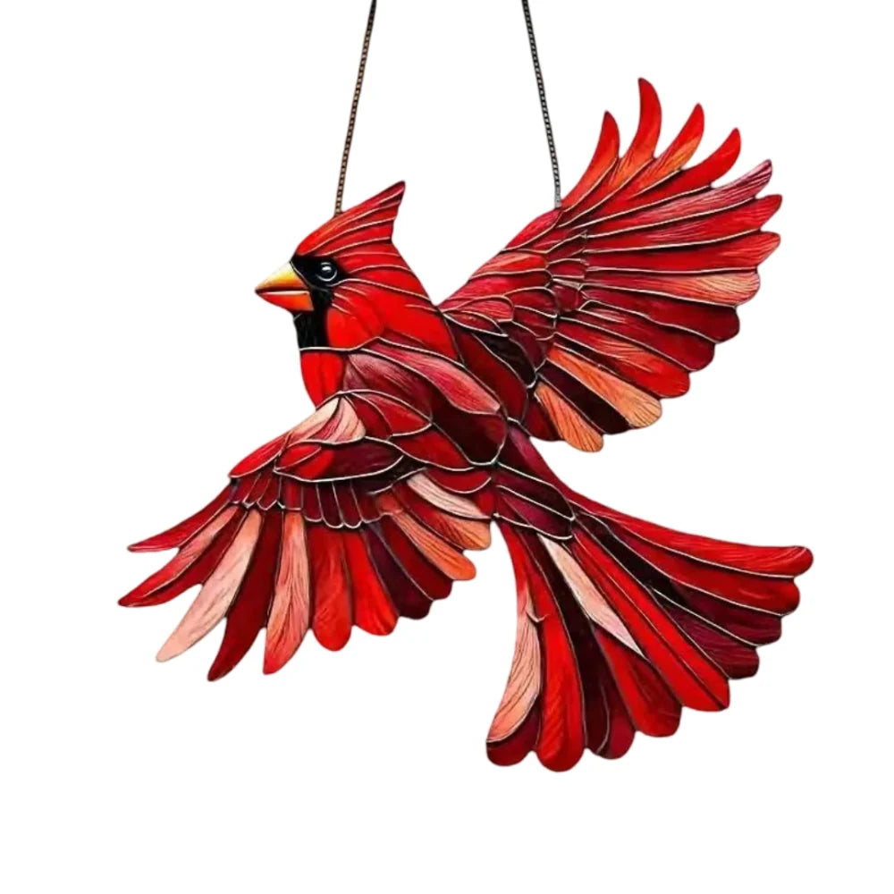 Window Suncatcher Acrylic Bird Designs With Hanging Chain