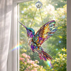 Window Suncatcher Acrylic Bird Designs With Hanging Chain