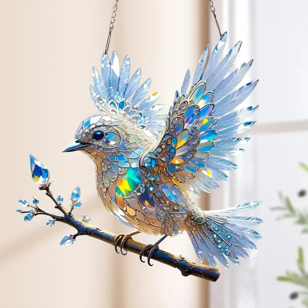 Window Suncatcher Acrylic Crystal Bird Rainbow Reflections