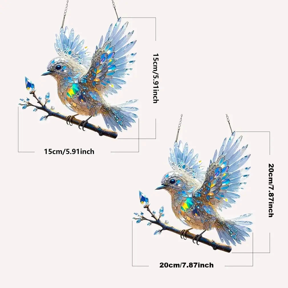 Window Suncatcher Acrylic Crystal Bird Rainbow Reflections