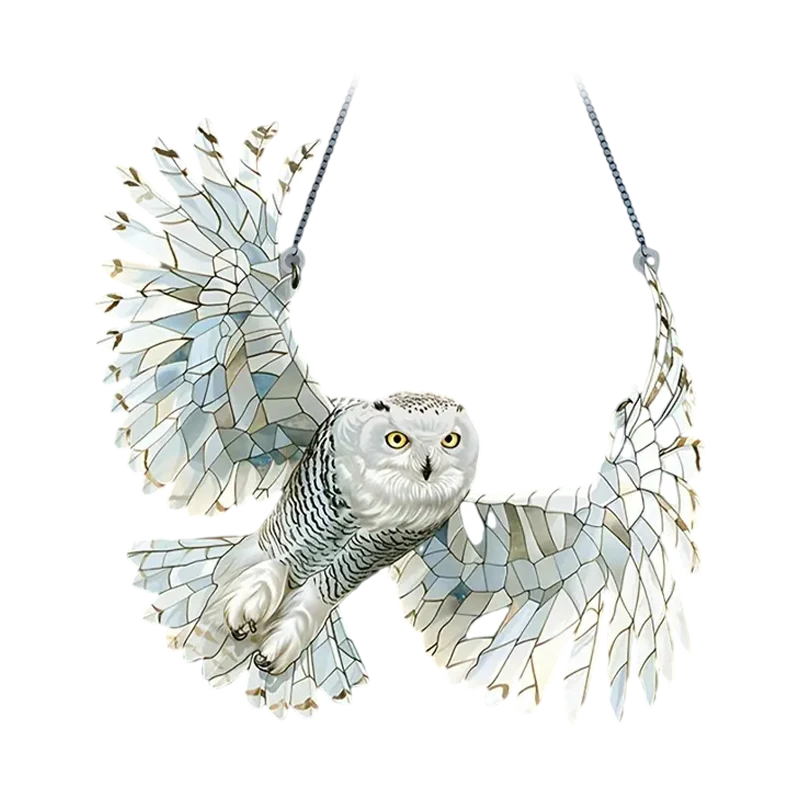 Window Suncatcher Hummingbird Multicolored Acrylic Metal Chain