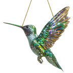 Window Suncatcher Hummingbird Multicolored Acrylic Metal Chain