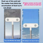 Window & Surface Cleaning Brush Retractable Handle Washable Head