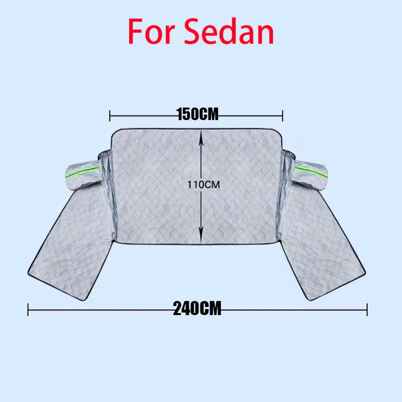 Windshield Cover Extra-Large 3-Window Waterproof Polyester