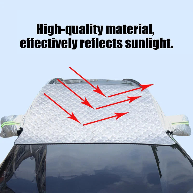 Windshield Cover Extra-Large 3-Window Waterproof Polyester