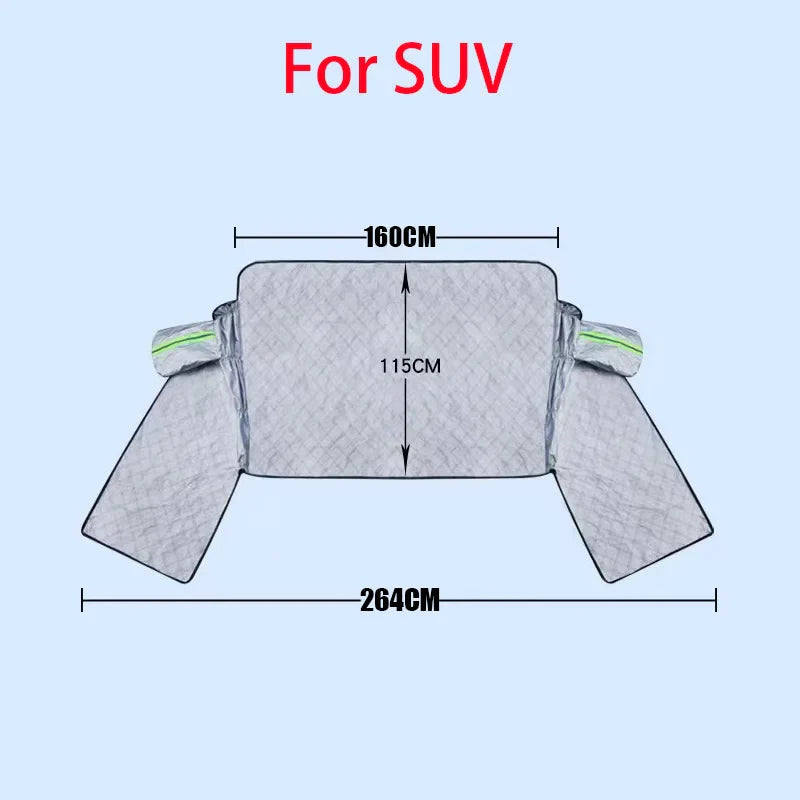 Windshield Cover Extra-Large 3-Window Waterproof Polyester