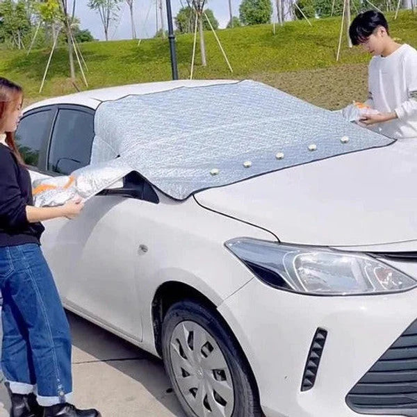 Windshield Cover Magnetic Anti-Frost Aluminum & Cotton