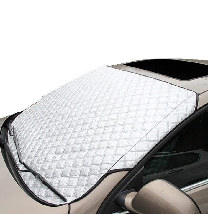 Windshield Cover Reflective Aluminized Film Elastic Straps