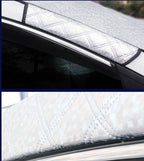 Windshield Cover Reflective Aluminized Film Elastic Straps