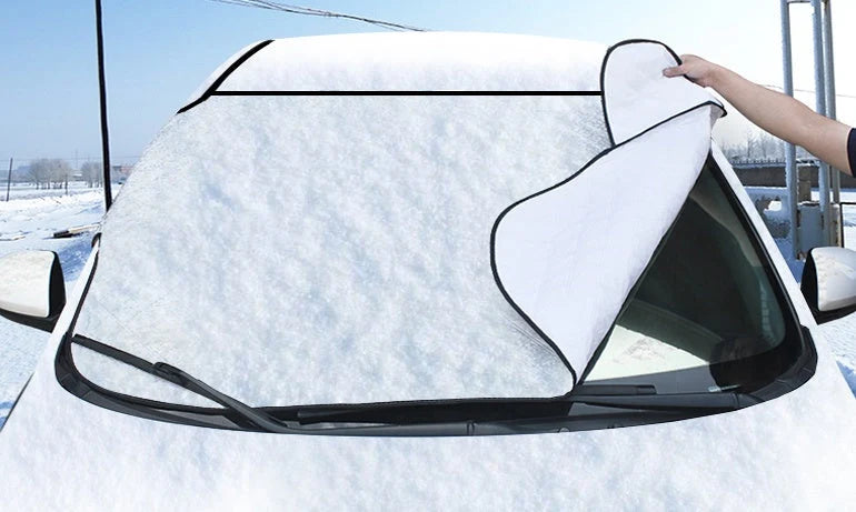 Windshield Cover Reflective Aluminized Film Elastic Straps