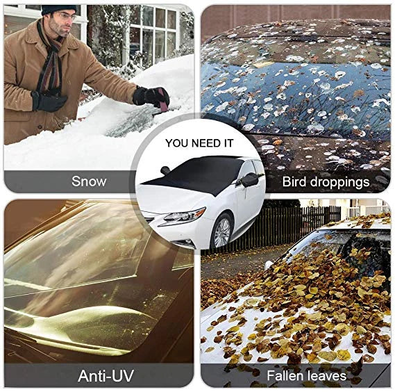 Windshield Cover Universal Polyester Six-Magnet & Straps