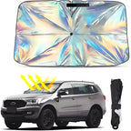 Windshield Sun Shade Umbrella-Fold Reflective Metal Frame