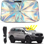 Windshield Sun Shade Umbrella-Fold Reflective Metal Frame