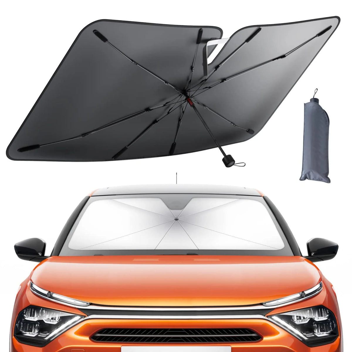 Windshield Sunshade Umbrella-Fold Heat-Blocking & UPF50+