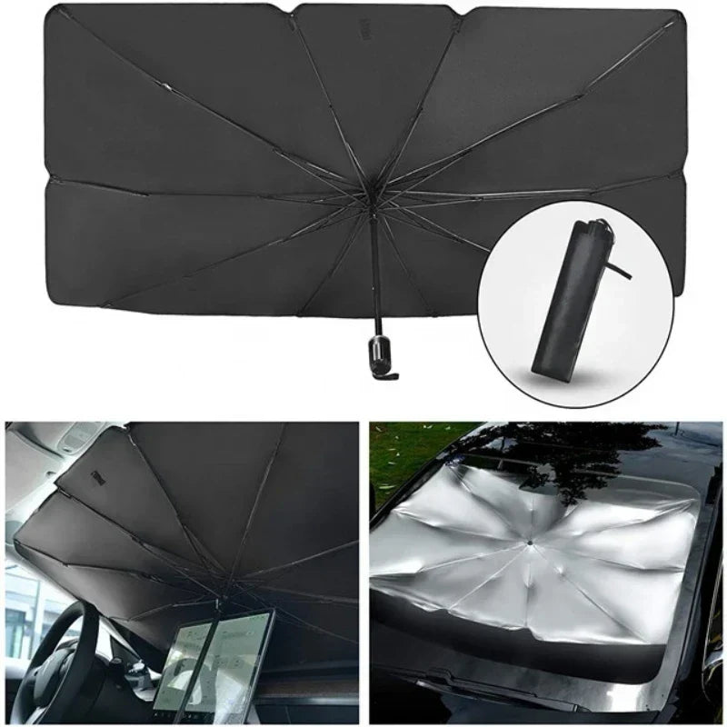 Windshield Sunshade Umbrella-Fold Heat-Blocking & UPF50+