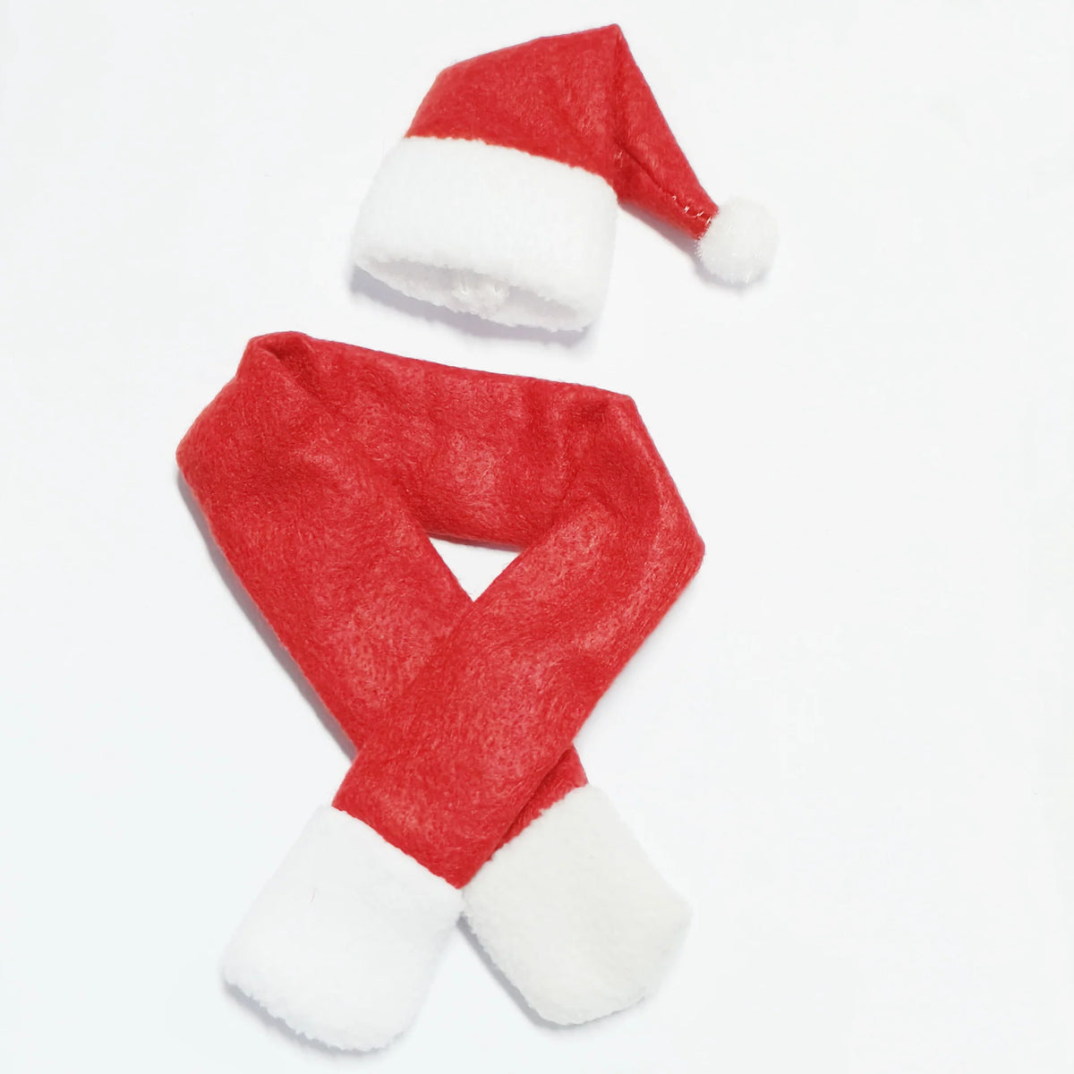 Wine Bottle Cover Plush Santa Hat Soft Fabric