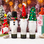 Wine Bottle Cover Santa Claus Plush-Lined