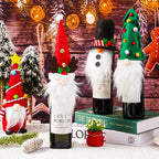 Wine Bottle Cover Santa Claus Plush-Lined