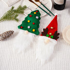 Wine Bottle Cover Santa Claus Plush-Lined