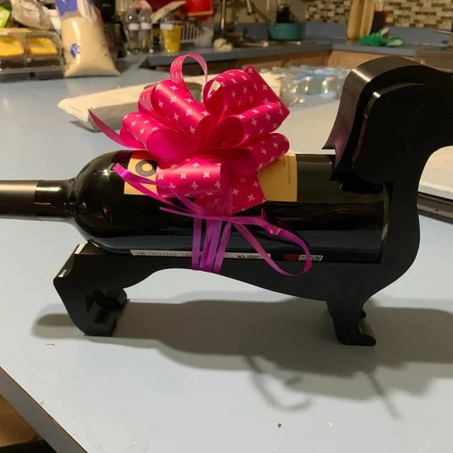 Wine Bottle Holder Resin Sculptural Tabletop