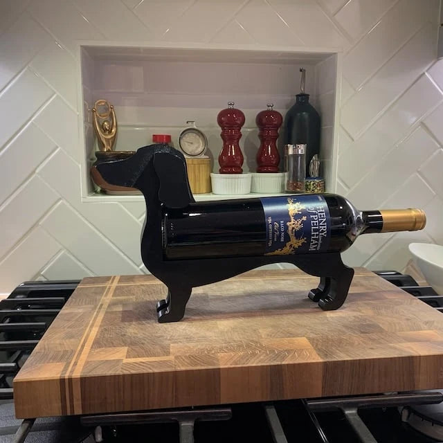 Wine Bottle Holder Resin Sculptural Tabletop